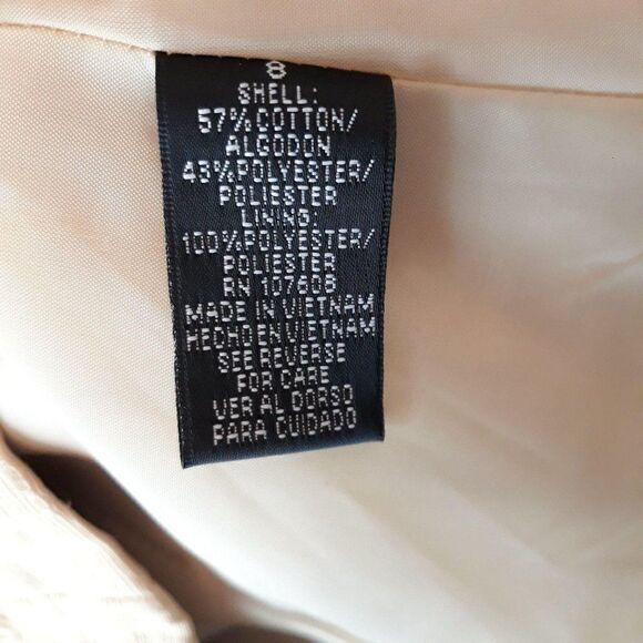 Vtg 80's Isabella Suits Blazer Large Lapel Tiger Textured Single Breasted Sz 8 - Picture 9 of 10